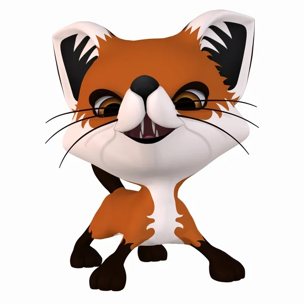 Toon Red Fox — Zdjęcie stockowe