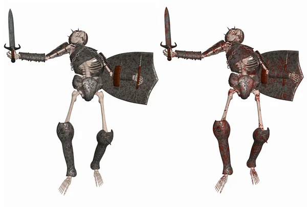 Guerreiro esqueleto — Fotografia de Stock