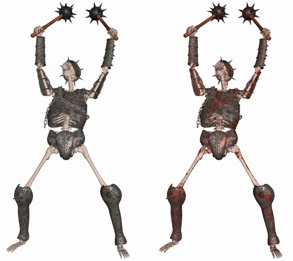 Guerriero scheletro — Foto Stock