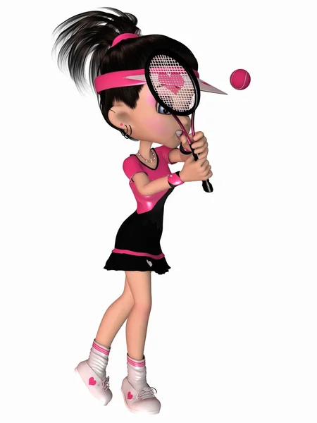 Roztomilý tenista — Stock fotografie
