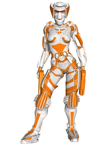 Futuristiska battle kostym — Stockfoto