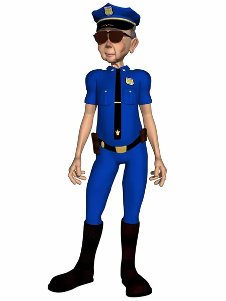 Agente da Polícia de Toon — Fotografia de Stock