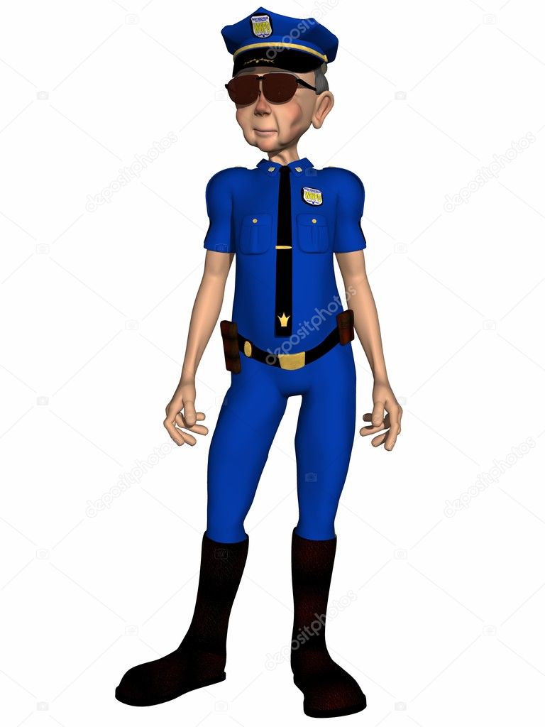 Toon Police Officer