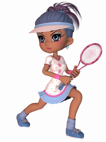 Симпатичный теннисист — стоковое фото