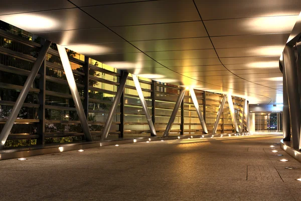 Moderne viaduct bij nacht — Stockfoto