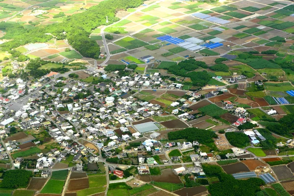 Foto udara desa — Stok Foto
