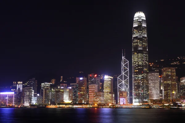 Vista notturna di Hong Kong — Foto Stock