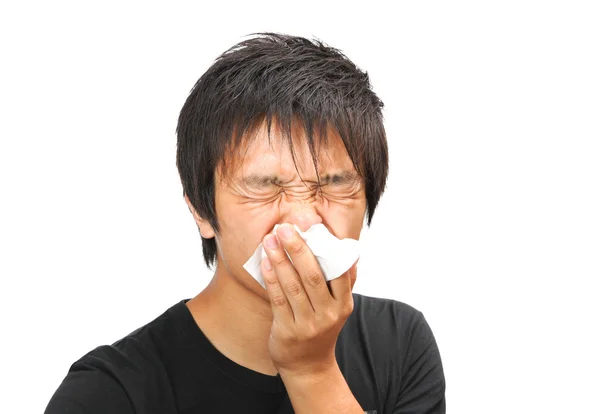 Estornudar hombre —  Fotos de Stock