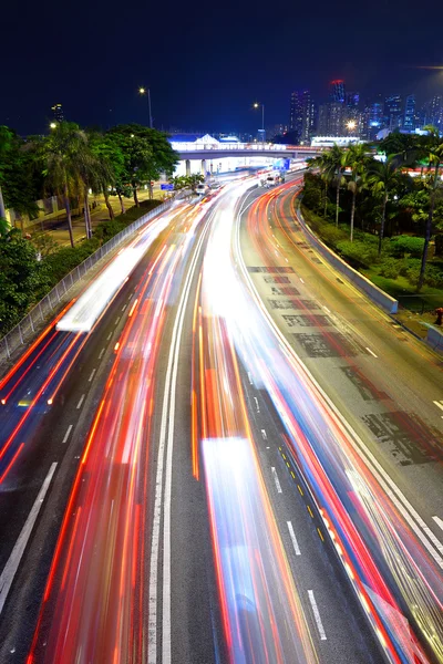 Traffic jam at night — Stock Photo, Image