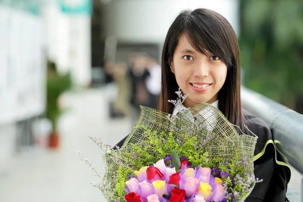 Ázsiai lány érettségi — Stock Fotó