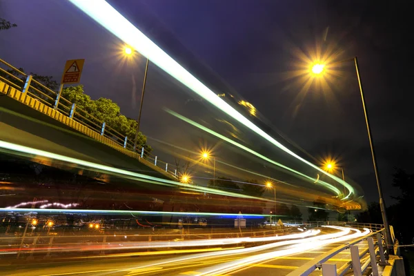 Közúti forgalom éjszaka — Stock Fotó