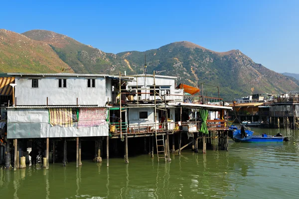 Тай О, рыбацкая деревня в Гонконге — стоковое фото