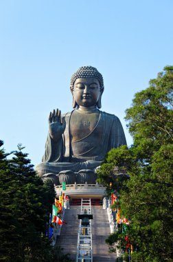 Tian Tan Buddha in Hong Kong clipart
