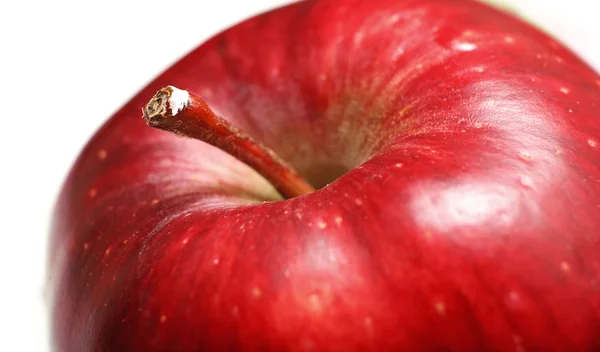 Roter Apfel Makro — Stockfoto