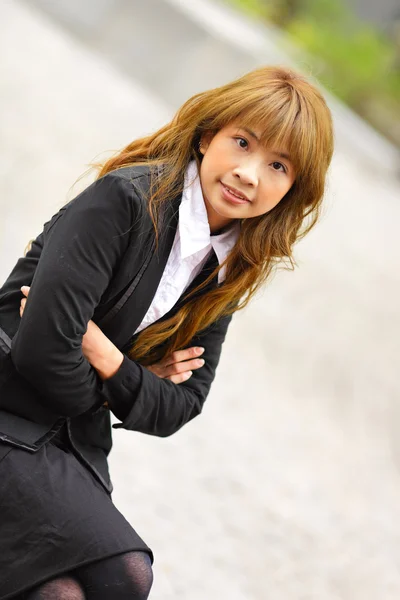 Portret Van Een Jonge Aziatische Vrouw — Stockfoto