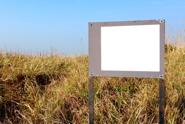 Blank Sign Outdoors — Stock Photo, Image