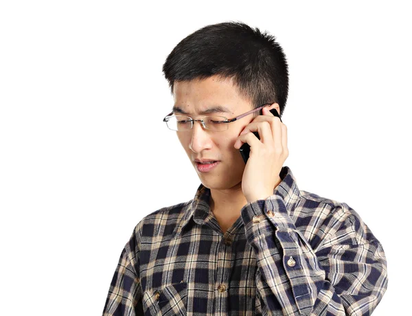 Homem Falar Telefone — Fotografia de Stock