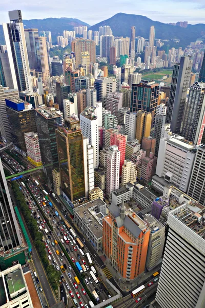Hong Kong Kalabalık Binalar — Stok fotoğraf