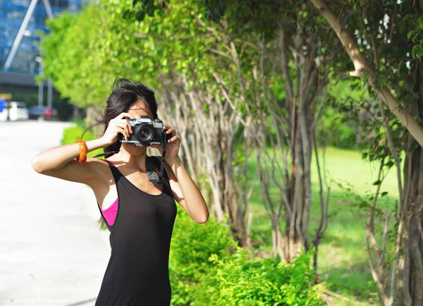 Amateur fotógrafo — Foto de Stock