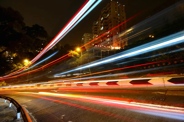Verkehr in der Nacht — Stockfoto