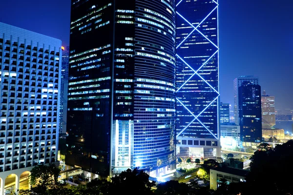Hongkong bei Nacht — Stockfoto