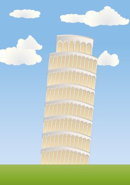 Pisa Kulesi yaslanmış