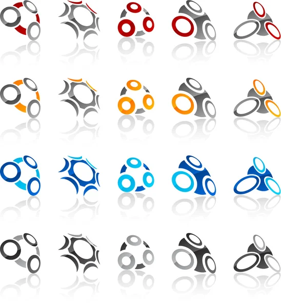 Ensemble d'emblèmes modernes . — Image vectorielle