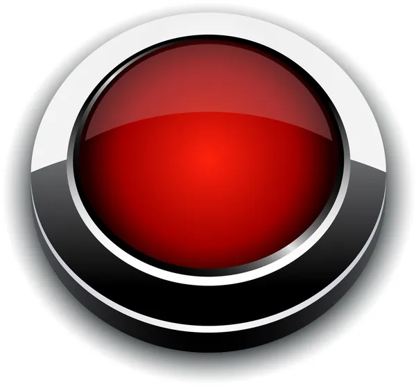 红色 3d 按钮. — 图库矢量图片