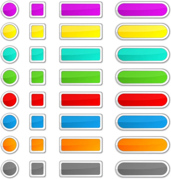 Web blank buttons. — Stock Vector