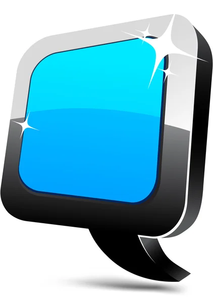 Icône de ballon bleu. — Image vectorielle