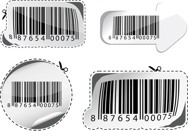 Διάνυσμα Συλλογή Των Στυλιζαρισμένη Barcodes — Διανυσματικό Αρχείο