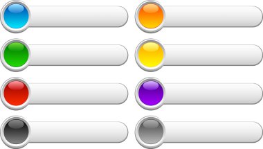 Glossy buttons. clipart