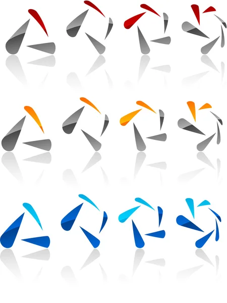 Ensemble d'emblèmes modernes . — Image vectorielle
