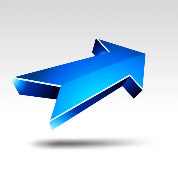 Blauwe Pijlen Vectorillustratie — Stockvector
