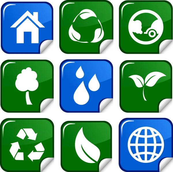 Ecology icons. — Stock Vector