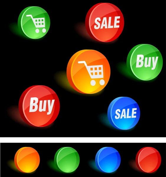 Shopping Icons. — Stock Vector