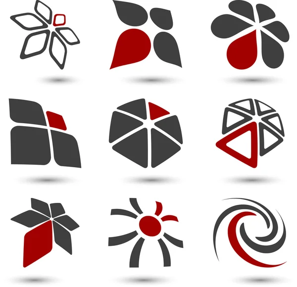 Conjunto de símbolos da Empresa . — Vetor de Stock