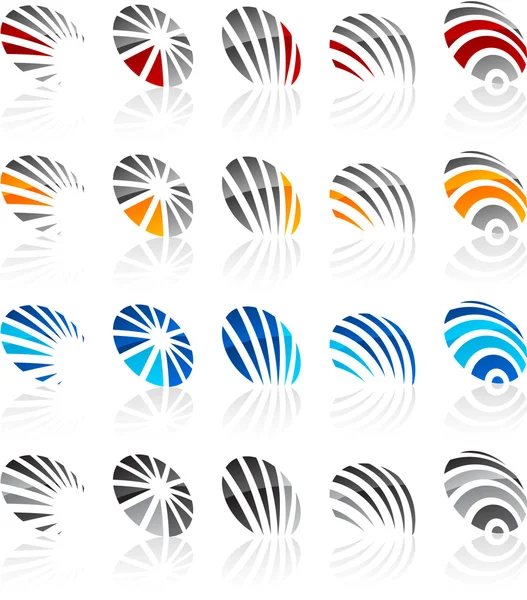 Set van moderne emblemen. — Stockvector