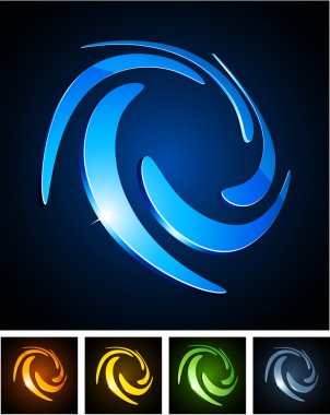 Color vibrant emblems. clipart