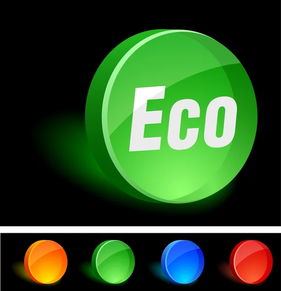 Значок eco . — стоковый вектор