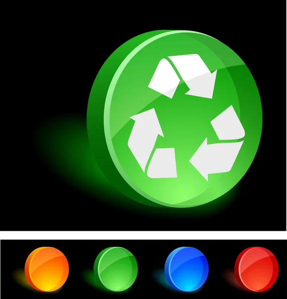 Recycling-Ikone. — Stockvektor