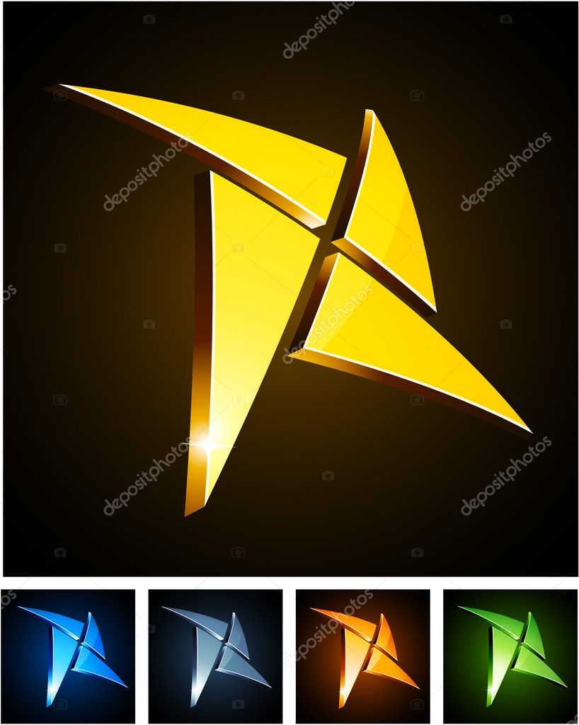 Vector illustration of star shiny symbols.