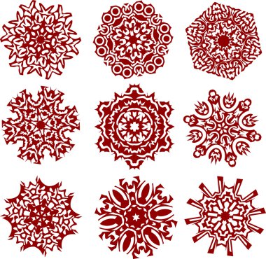 Snowflakes. [Vector].