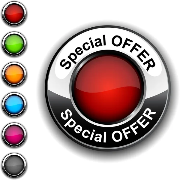 Special offer button. — Stock Vector