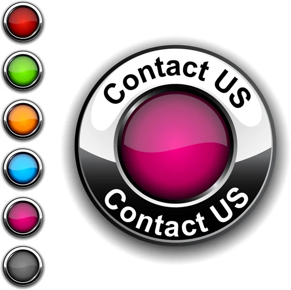 Contact us button. — Stock Vector