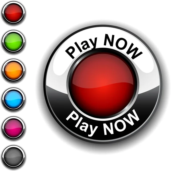 Jouez maintenant bouton . — Image vectorielle