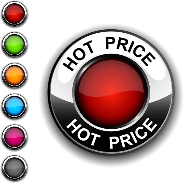 Tlačítko Hot price. — Stockový vektor