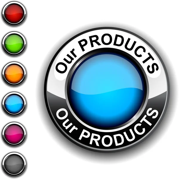 Våra produkter-knappen. — Stock vektor