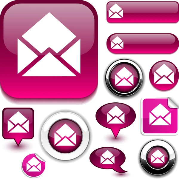 Panneaux E-mail . — Image vectorielle