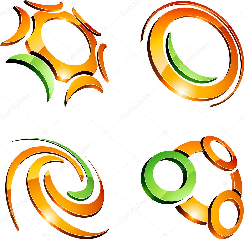 Set of Company symbols.